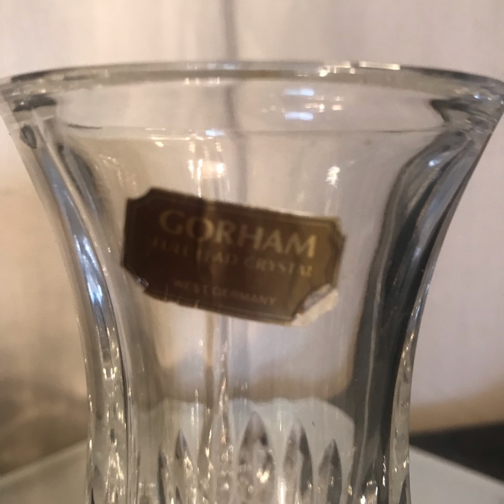 Gorham Crystal vase - Picture 2 of 2